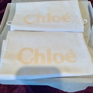 Chloé White Dust Bags Set